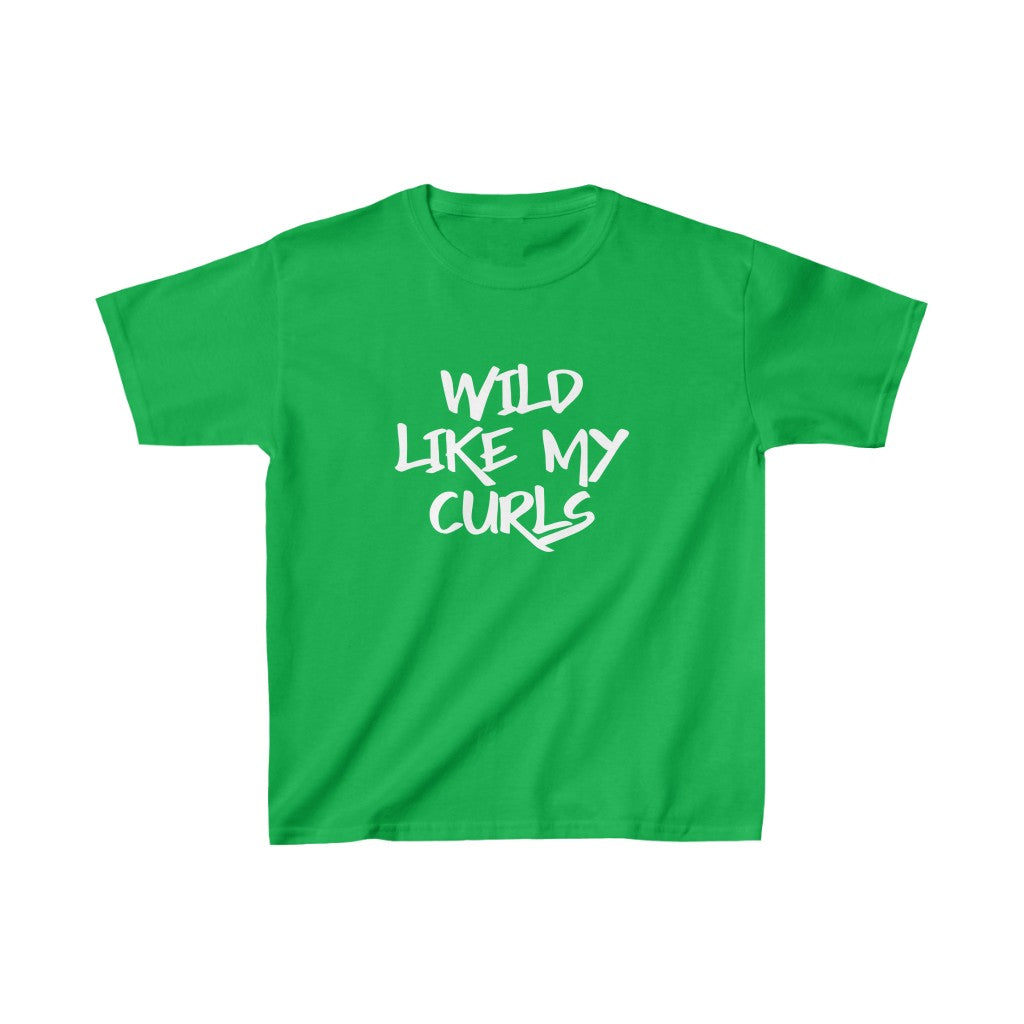 Wild Like My Curls-Kids Heavy Cotton™ Tee