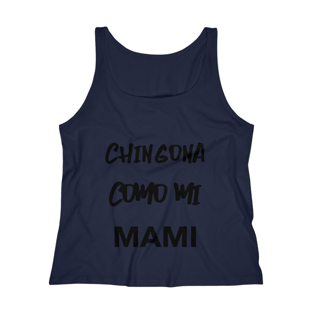 Como mi Mami- Women's Relaxed Jersey Tank Top