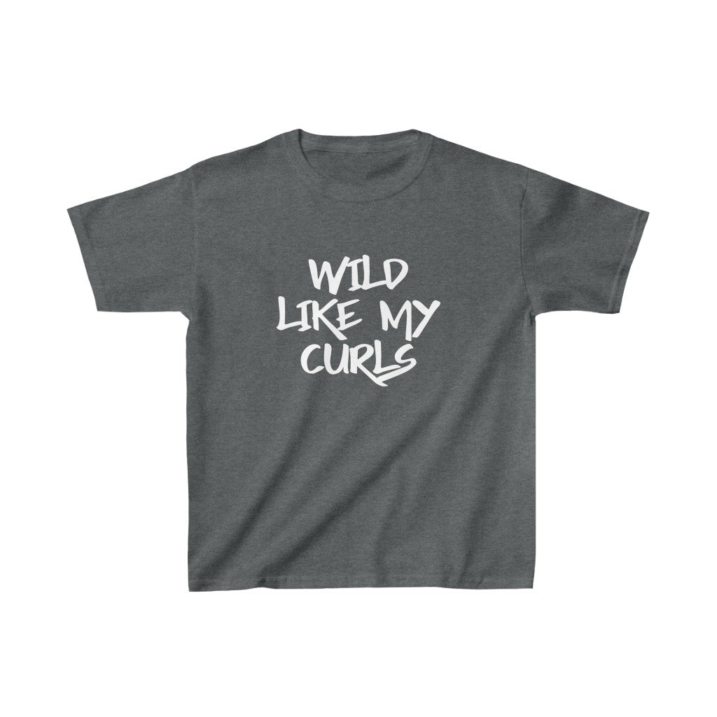 Wild Like My Curls-Kids Heavy Cotton™ Tee