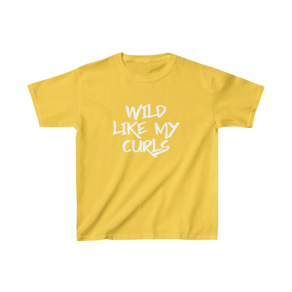 Wild Like My Curls-Kids Heavy Cotton™ Tee