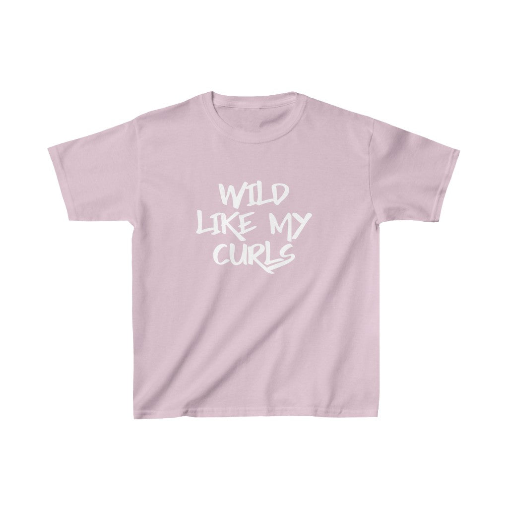Wild Like My Curls-Kids Heavy Cotton™ Tee