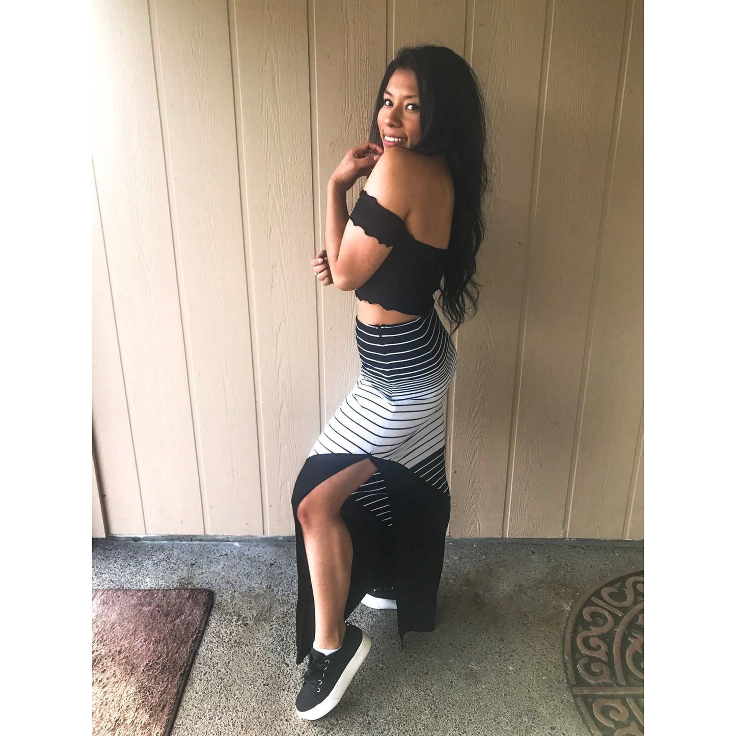 ILLUSION MAXI SKIRT