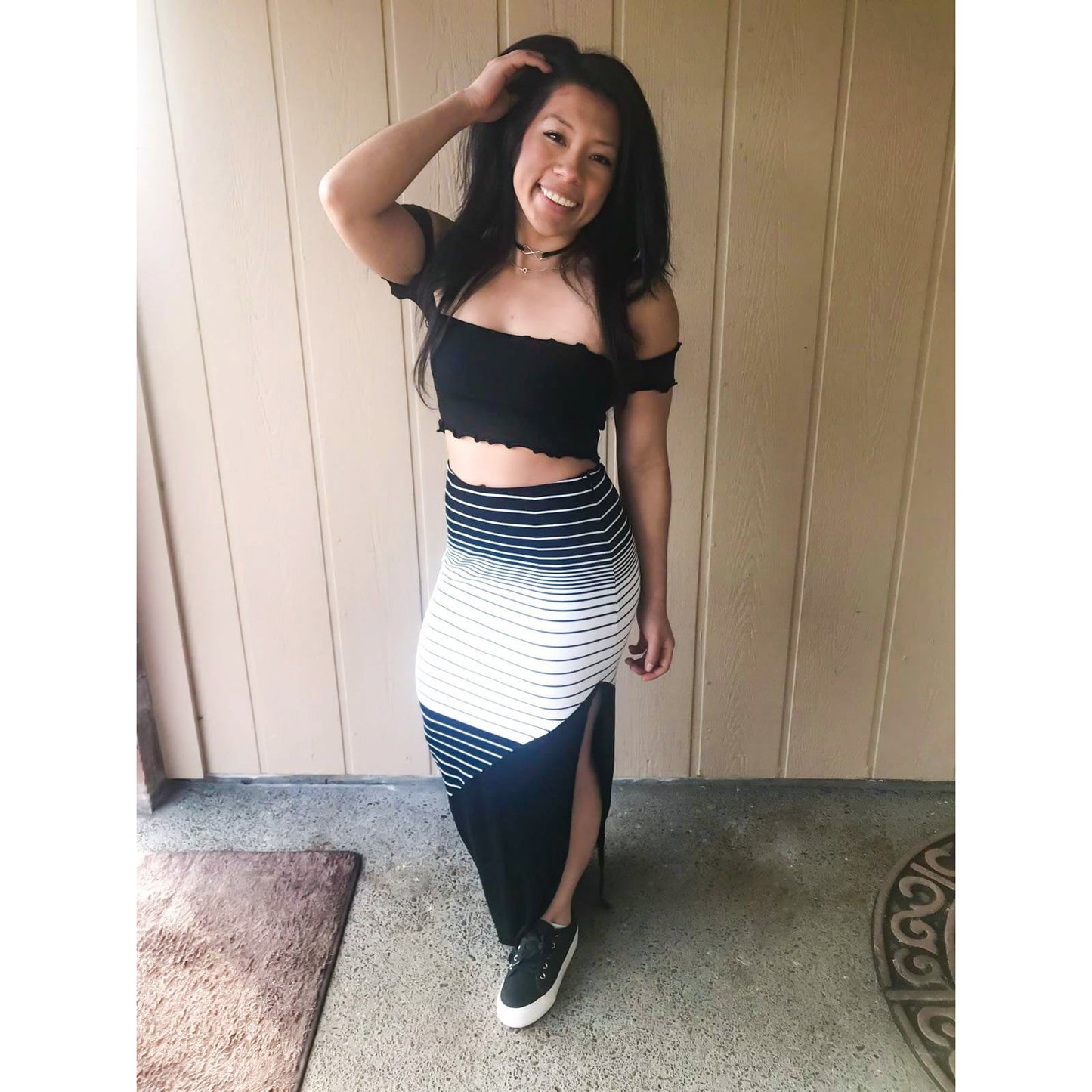ILLUSION MAXI SKIRT
