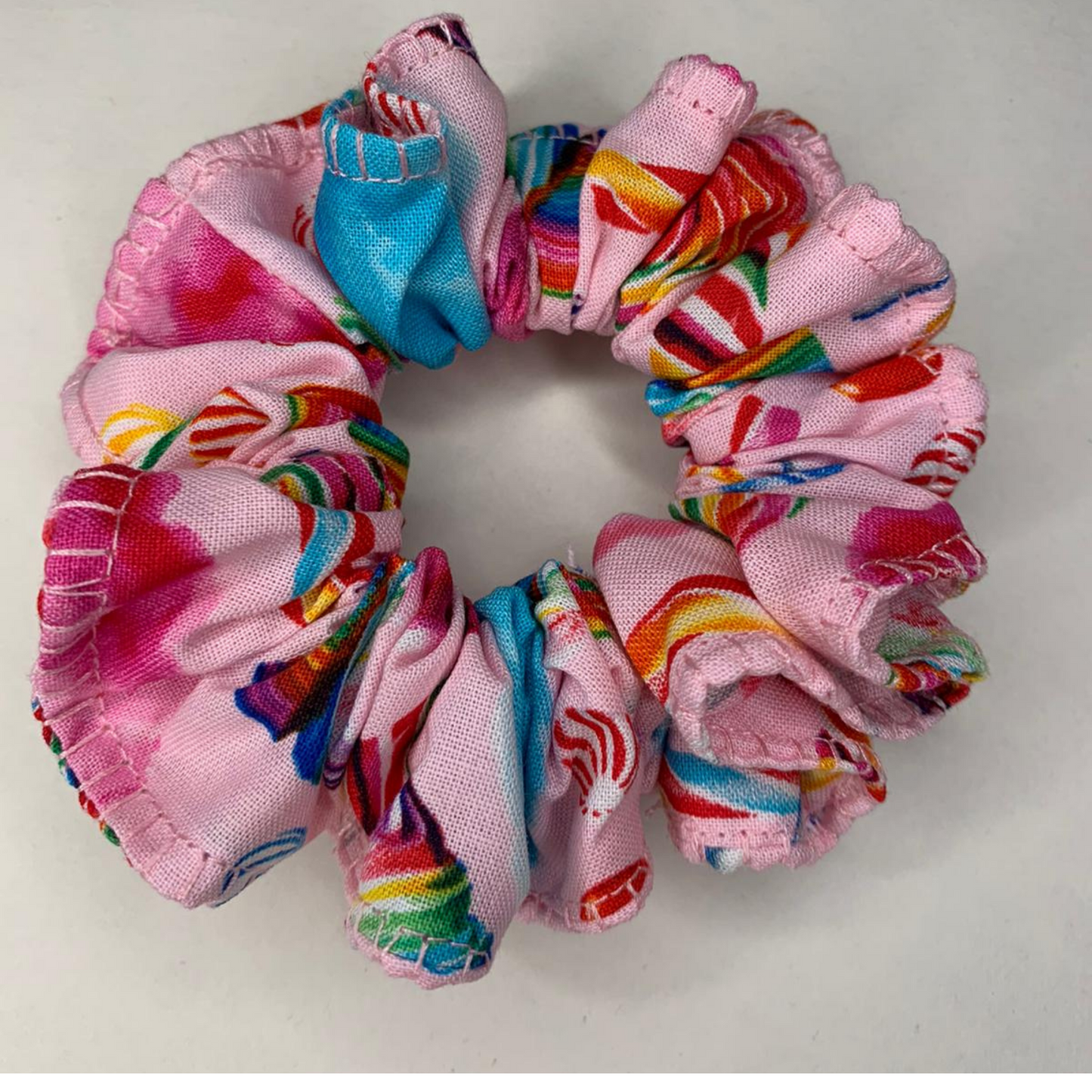 Small Curly Scrunchie- Party Theme