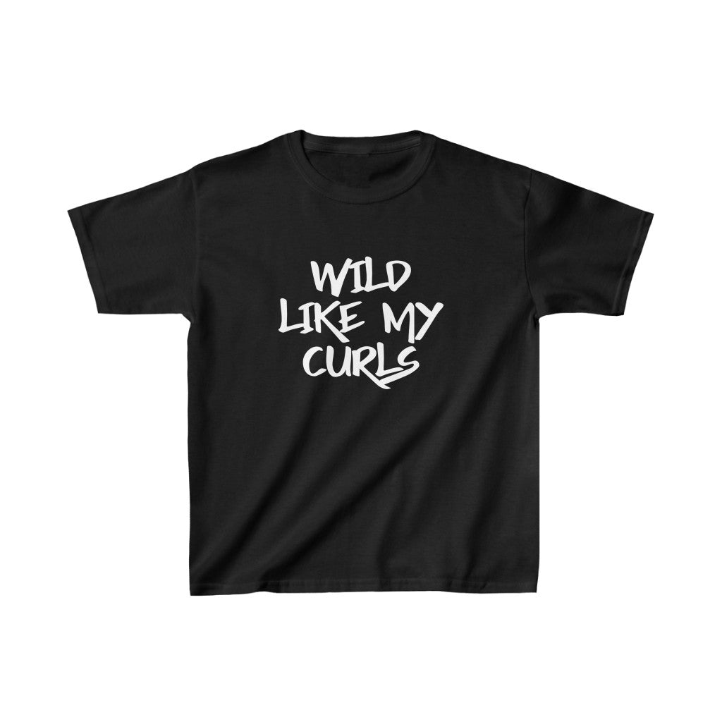 Wild Like My Curls-Kids Heavy Cotton™ Tee