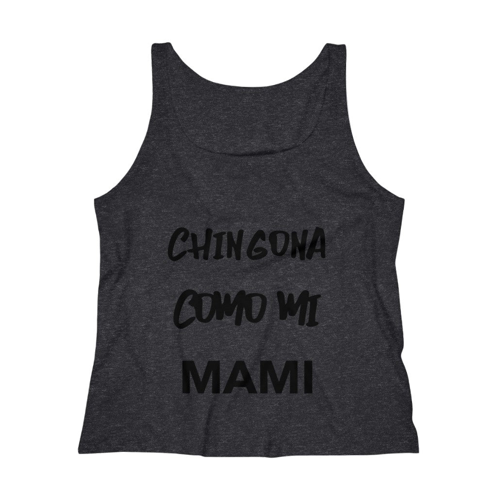 Como mi Mami- Women's Relaxed Jersey Tank Top