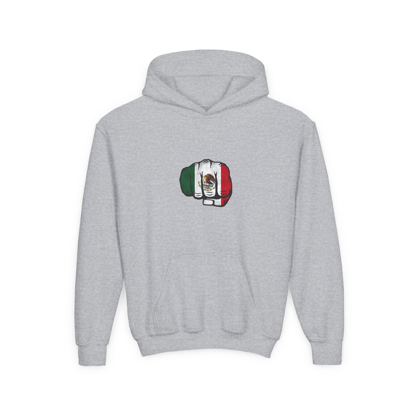 Youth Mexican Pride Hoodie with Fist Design