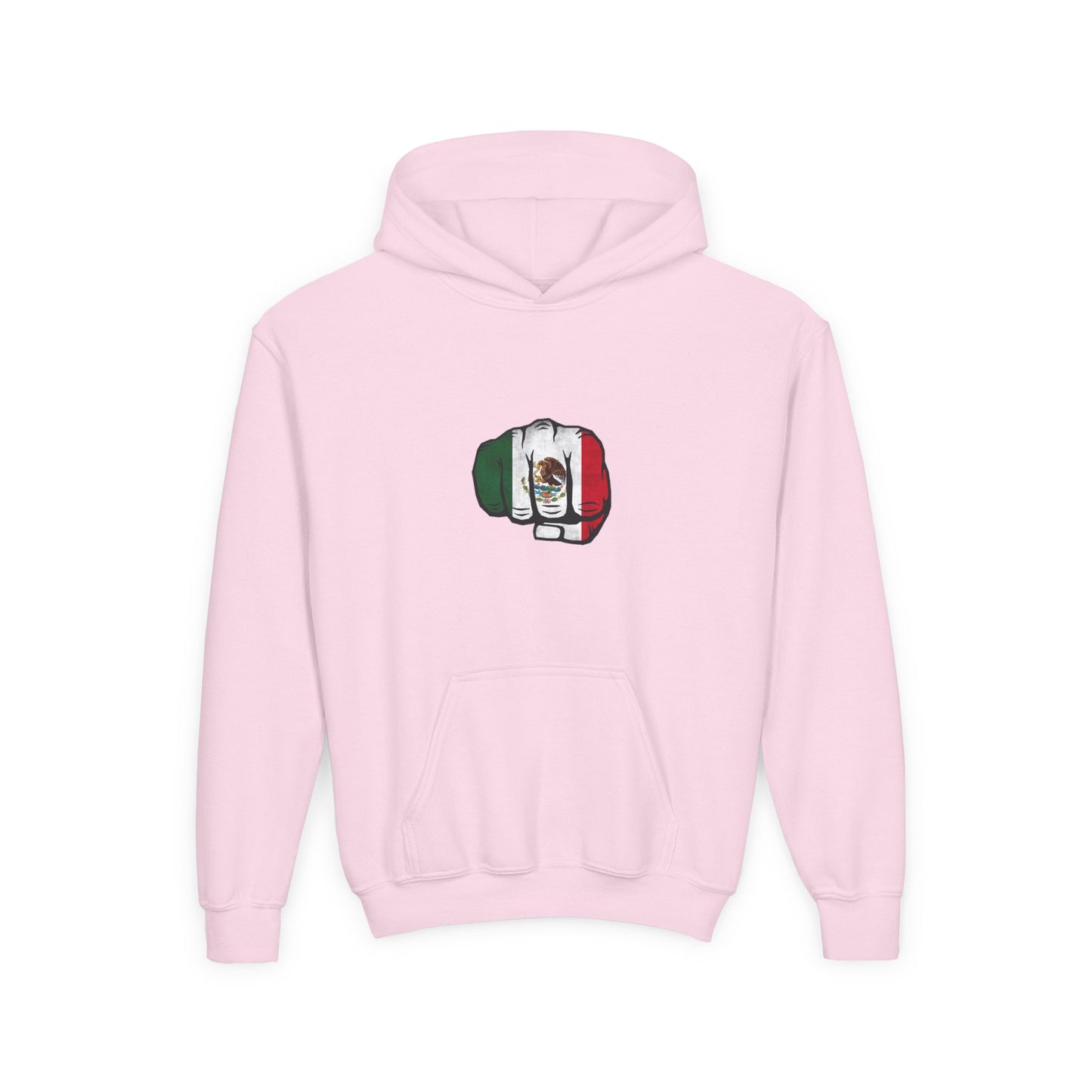 Youth Mexican Pride Hoodie with Fist Design