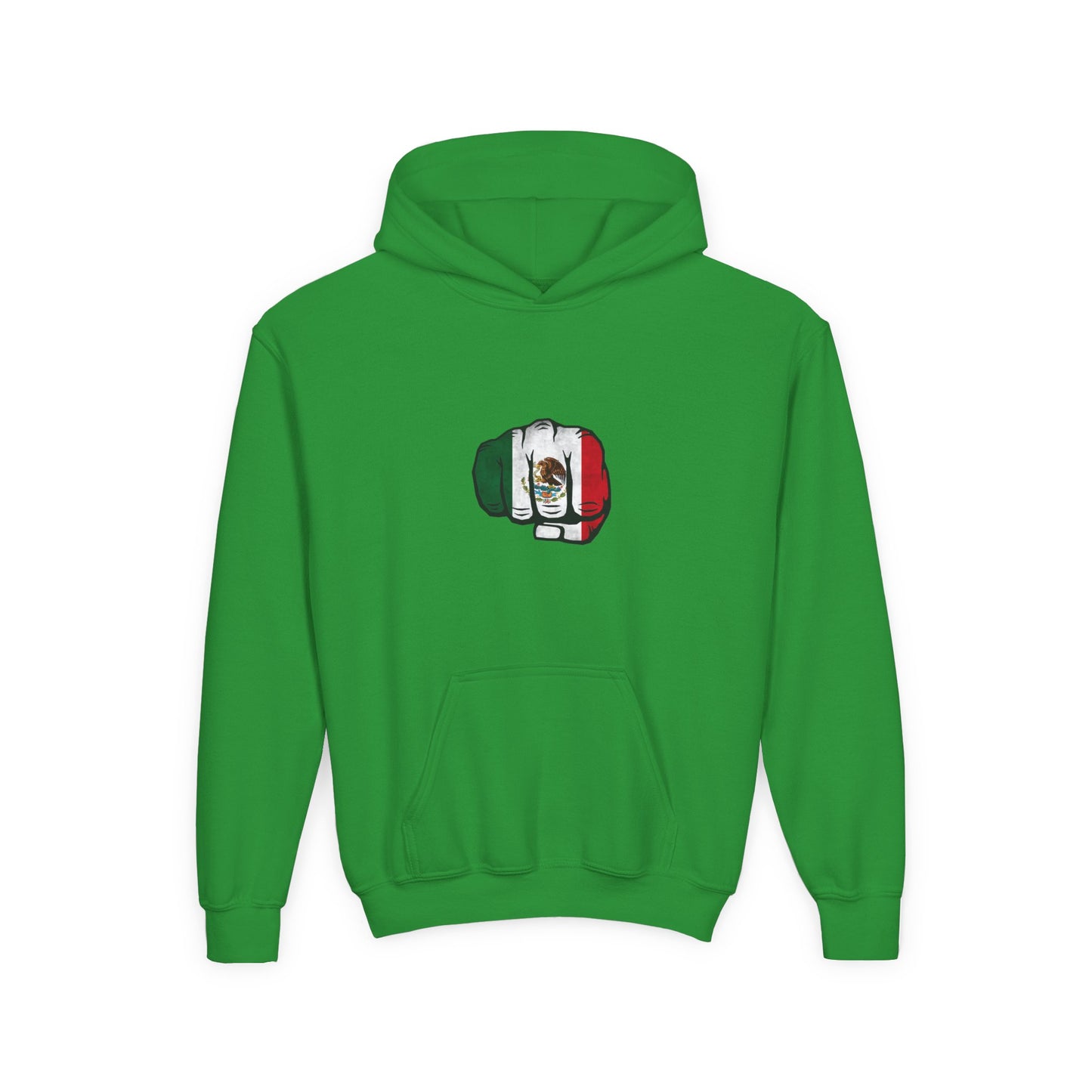Youth Mexican Pride Hoodie with Fist Design