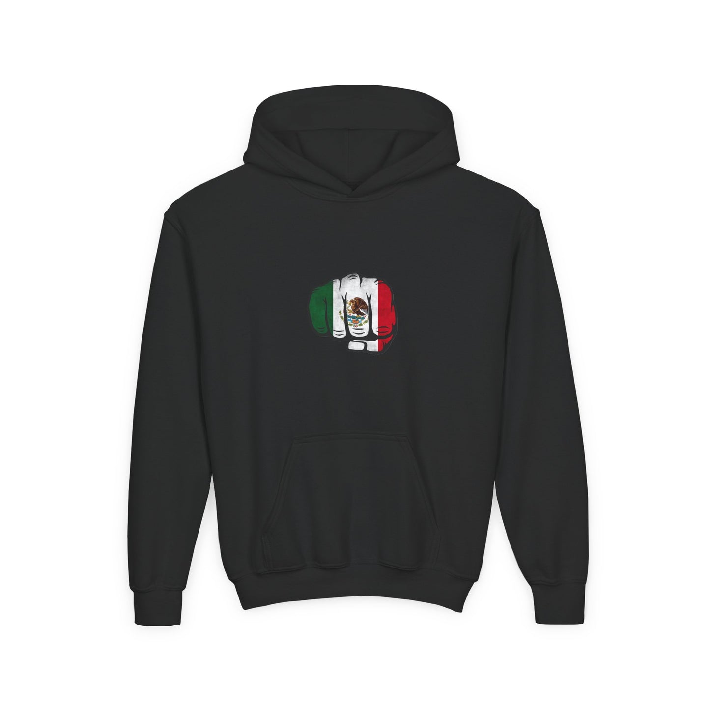Youth Mexican Pride Hoodie with Fist Design