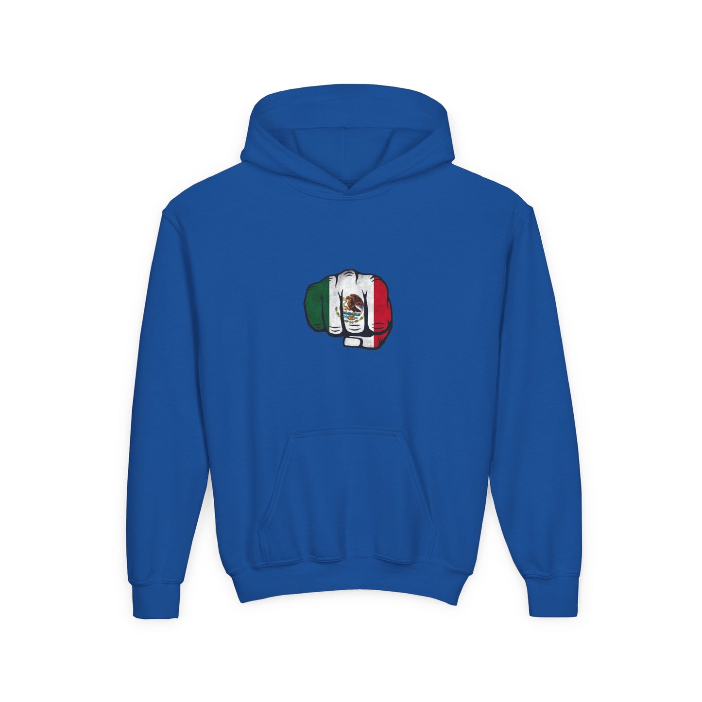 Youth Mexican Pride Hoodie with Fist Design