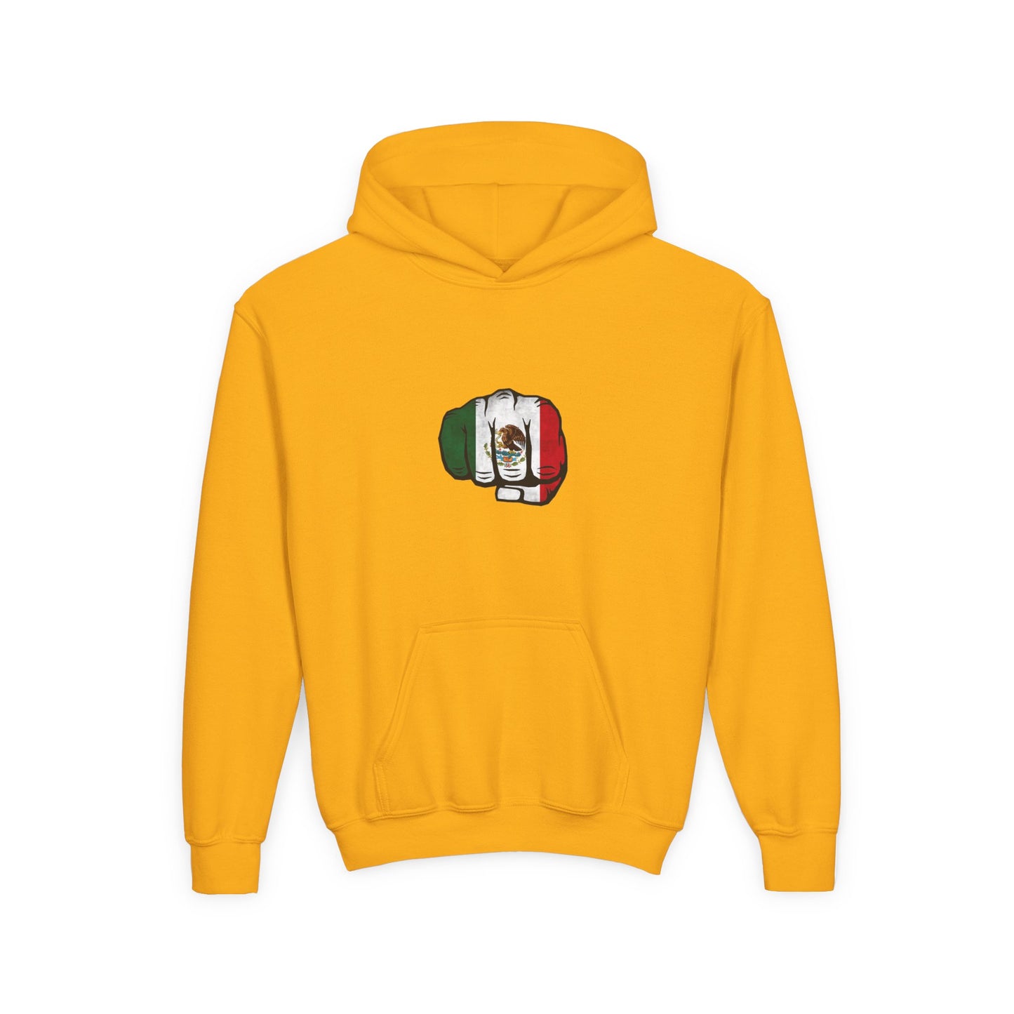 Youth Mexican Pride Hoodie with Fist Design