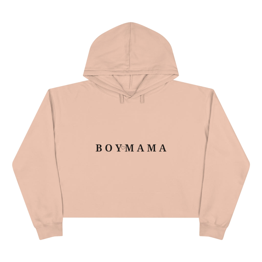 Boy Mama-Crop Hoodie