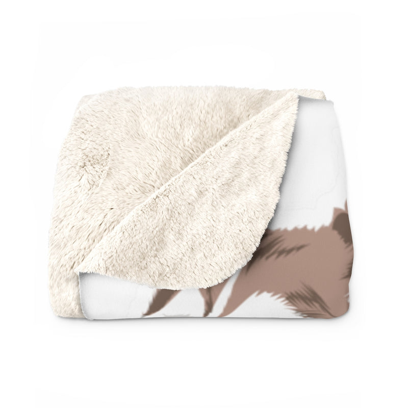 Siberian Husky Pack-Sherpa Fleece Blanket