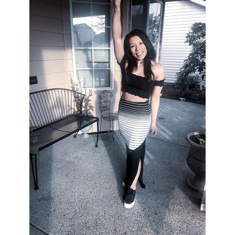 ILLUSION MAXI SKIRT