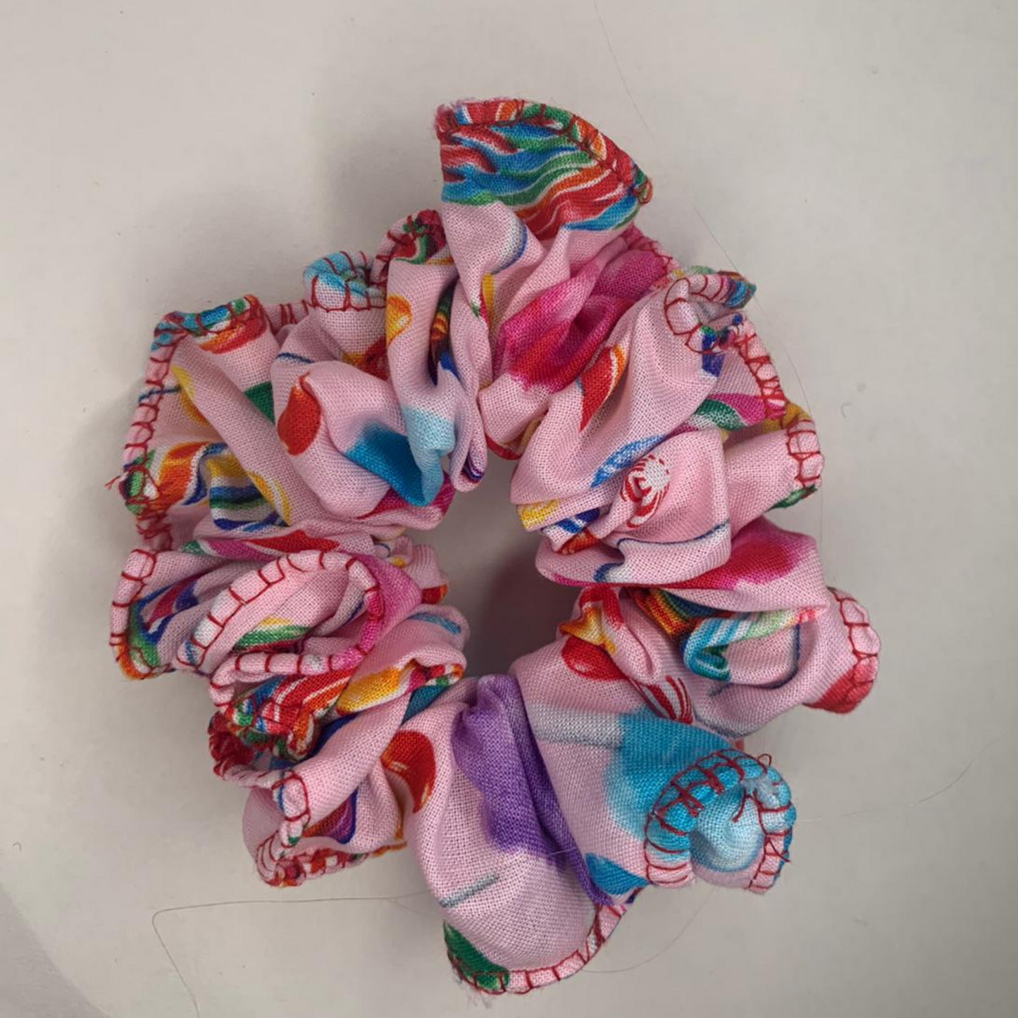 Small Curly Scrunchie- Party Theme