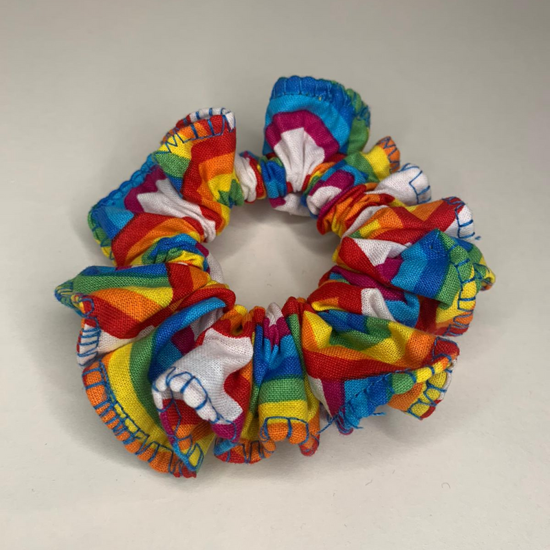 Small Curly Scrunchie- Candy Theme