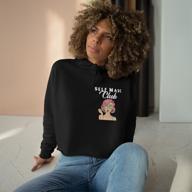 Self Made-Crop Hoodie