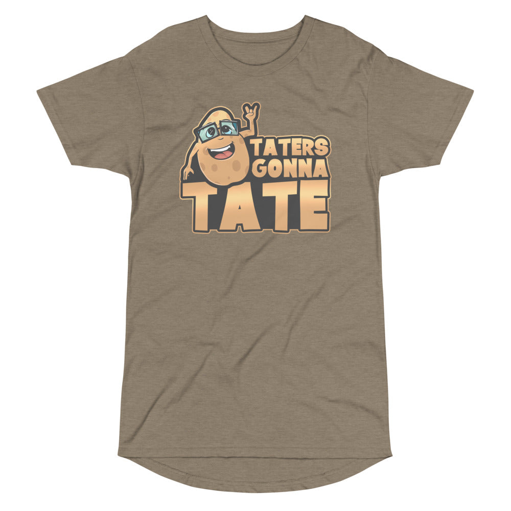 Men's Long Body Urban Tee- Taters Gonna Tate