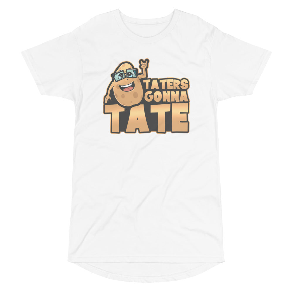 Men's Long Body Urban Tee- Taters Gonna Tate