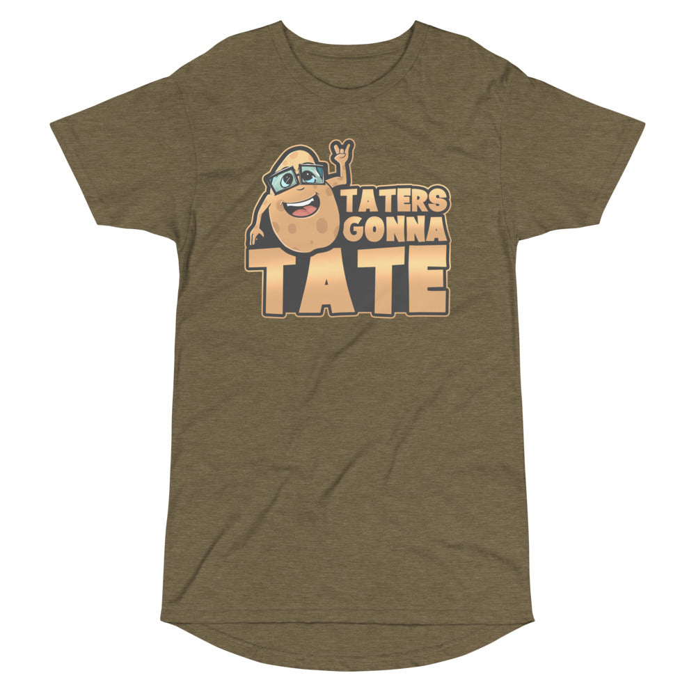 Men's Long Body Urban Tee- Taters Gonna Tate